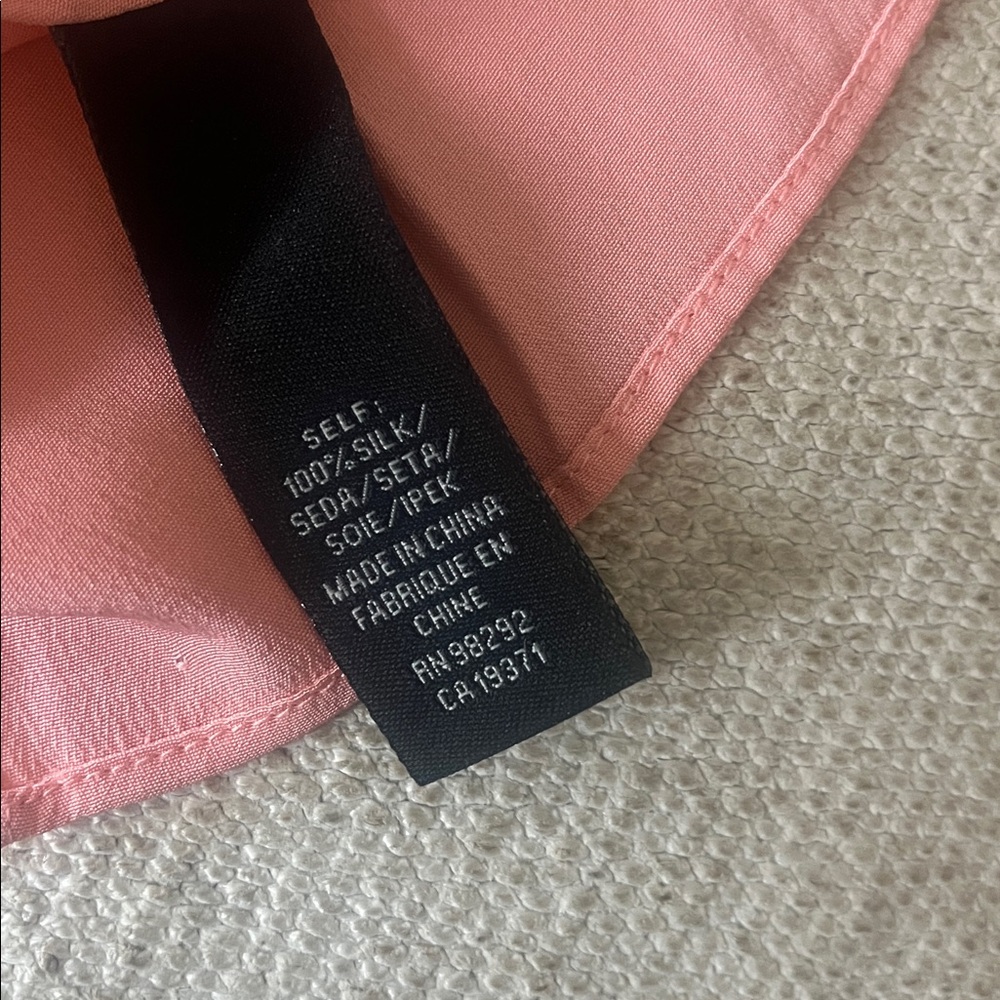Gorgeous peach Tibi silk tank! - Picture 5 of 5